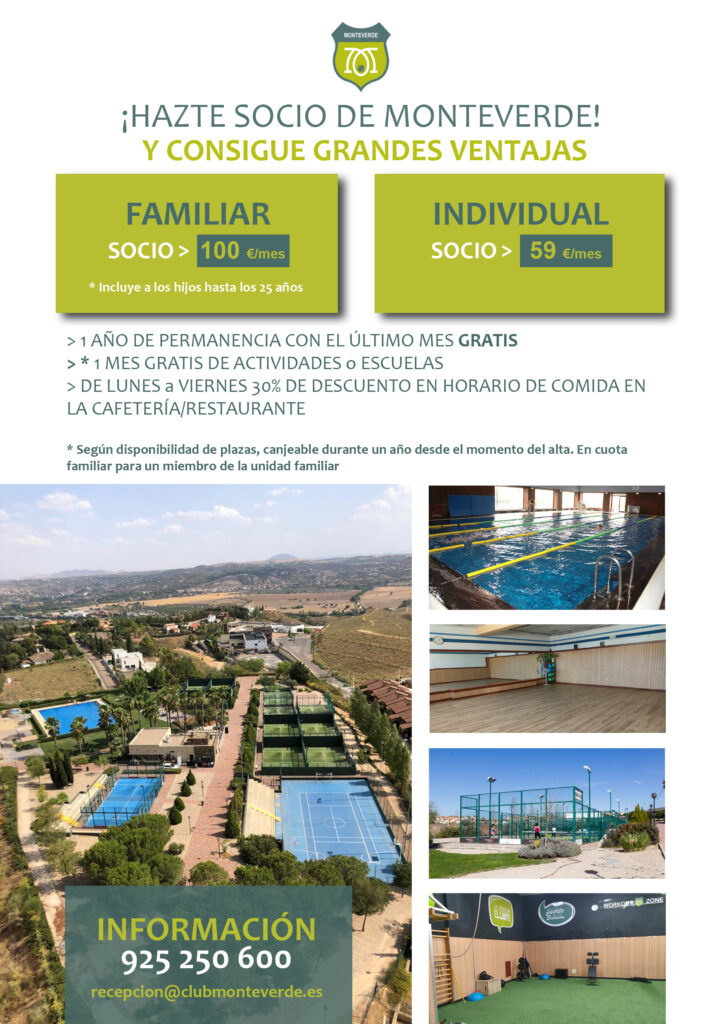Tarifas Club Monteverde 2023